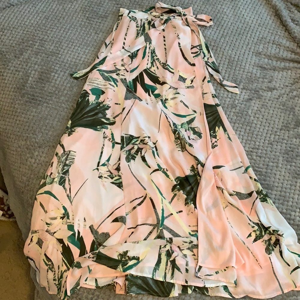 Gorgeous Print Wrap Maxi Skirt